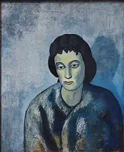 Pablo Picasso, 1902, Woman with Bangs, 61.3 x 51.4 cm, The Baltimore Museum of Art, Maryland