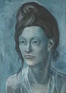 1904, Woman with a Helmet of Hair, gouache on tan wood pulp board, 42.7 x 31.3 cm, Art Institute of Chicago