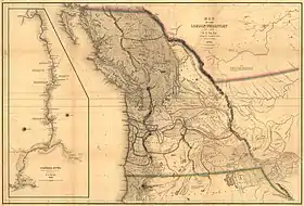 Image 37U.S. Navy Lieutenant Charles Wilkes' 1841 Map of the Oregon Territory from "Narrative of the United States Exploring Expedition". Philadelphia: 1845 (from Pacific Northwest)