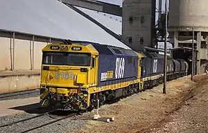 Pacific National 81 class locos at the Temora Sub Terminal]