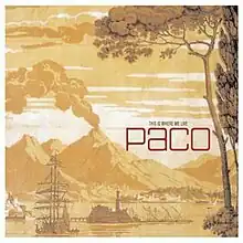 A yellow-orange picture of a scenic landscape that displays both the title and the respective artist of the album.