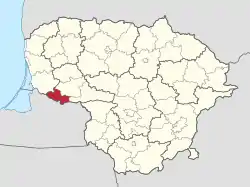 Location in Lithuania