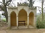 Gothic seat circa 150m south west of Painswick House