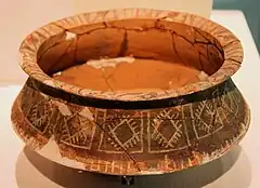 Painted Pottery Pot Early Dawenkou Culture (c. 4,400—3,600 BCE) Excavated from Wangyin Site, Yanzhou, Shandong. Capital Museum, Beijing.