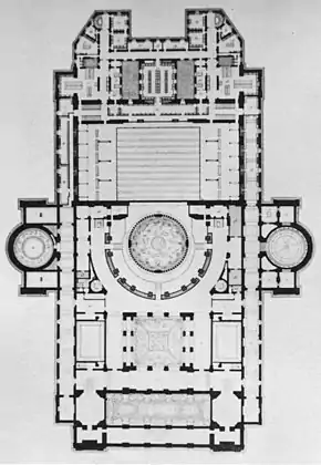 Plan at the auditorium ceiling level