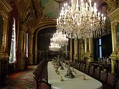 Dining room of the appartements Napoléon III