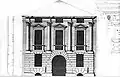 Facade designed by Andrea Palladio (drawing by Ottavio Bertotti Scamozzi, 1776)