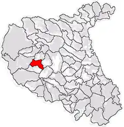 Location in Vrancea County