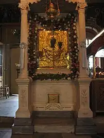 Gold Icon of Panagia Myrtidiotissa