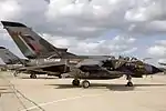 A Panavia Tornado GR1 in No. 617 Squadron markings at RAF Marham, Norfolk, in 1998.