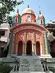 Kotalpur: Pancha ratna Sridharjiu temple built in 1813, enovated.