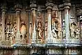 Vishnu's Dashavatara sculpted on the Vidyashankara Temple