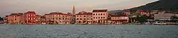 Panoramic view of Stari Grad, seen from the bay