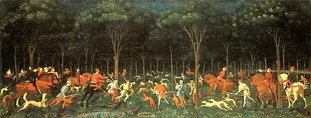 The Hunt in the Forest by Paolo Uccello