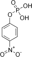 Skeletal formula of para-nitrophenylphosphate