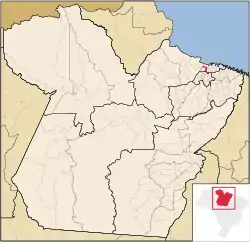 Location in Pará state