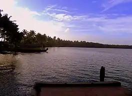 Paravur Lake, Kollam - An evening scene from Paravur Thekkumbhagam