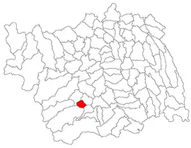 Location in Bacău County