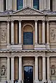 Portico of Les Invalides from Paris, an example of French Baroque architecture