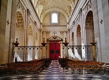 The nave looking west