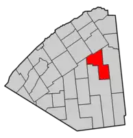 Map highlighting Parishville's location within St. Lawrence County.