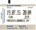 German ticket.