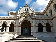 Steps leading to entrance