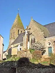 The church of Saint Pierre, in Parné-sur-Roc