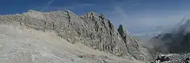 Southern side of the Partenkirchner Dreitorspitze (2,633 m)