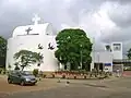 Front view of the church