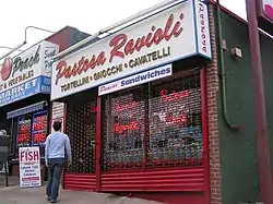 A ravioli shop on Forest Avenue in West New Brighton.