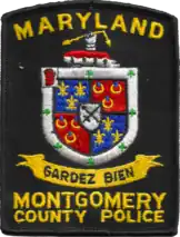 Patch of the Montgomery County Police Department (1972–1981)