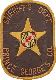 Patch of the Prince George's County Sheriff's Office (1970s)