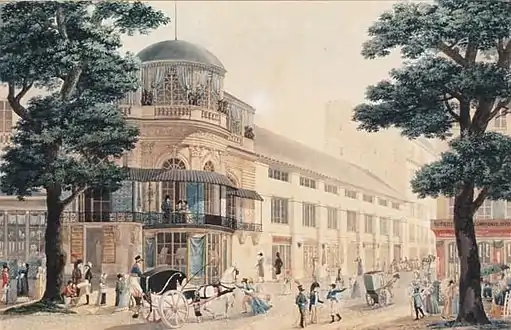 Pavillon de Hanovre on the Boulevard des Italiens.