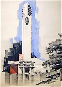 De Stijl influences – Pavillon du Tourisme, by Robert Mallet-Stevens, International Exhibition of Modern Decorative and Industrial Arts, Paris (1925)