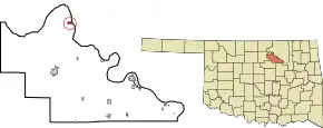 Location of Ralston, Oklahoma