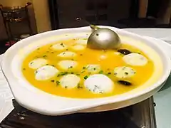 Pearl fish ball in broth