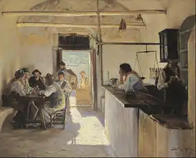 Osteria in Ravello, 1890