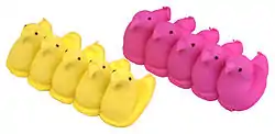 Yellow and pink Peeps