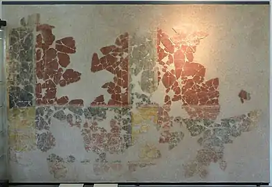 Remains of a Gallo-Roman mural (2nd century)