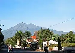 Mount Merbabu viewed from Salatiga.