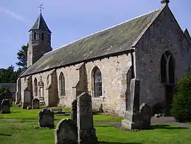 Pencaitland Parish Church With Gatehouse Offertory Houses And Graveyard Walls And Gatepiers