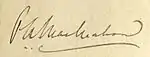 MacMahon's signature