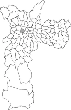 Location in the city of São Paulo