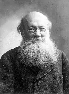 Portrait photograph of Peter Kropotkin