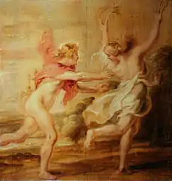 Apollon et Daphnéby Rubens, c. 1636 (Musée Bonnat, Bayonne)