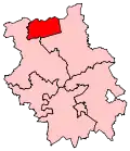 A small constituency in the northwest of the county.