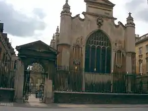 Front of the college Peterhouse on Trumpington Street.