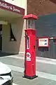 Restored petrol bowser, Gundagai, Australia