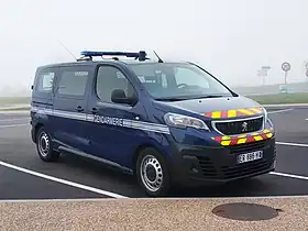 Peugeot Traveller used by the Gendarmerie in 2019